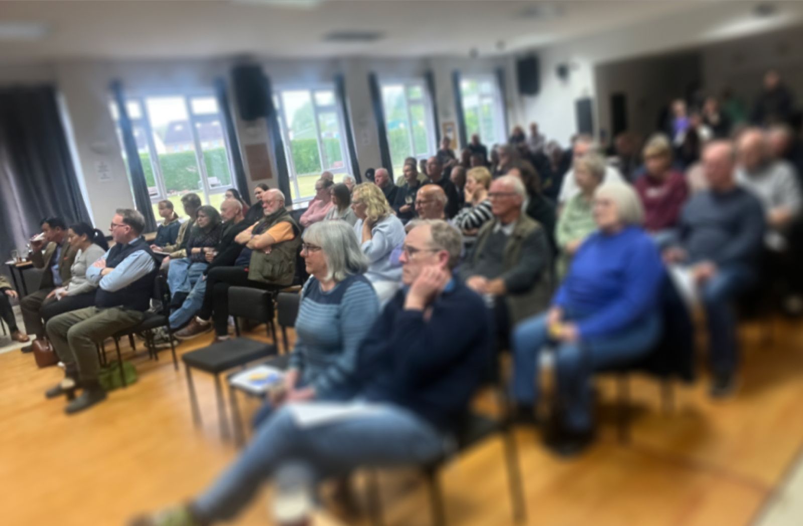 Ashford Allotment Society members attending the self-management meeting